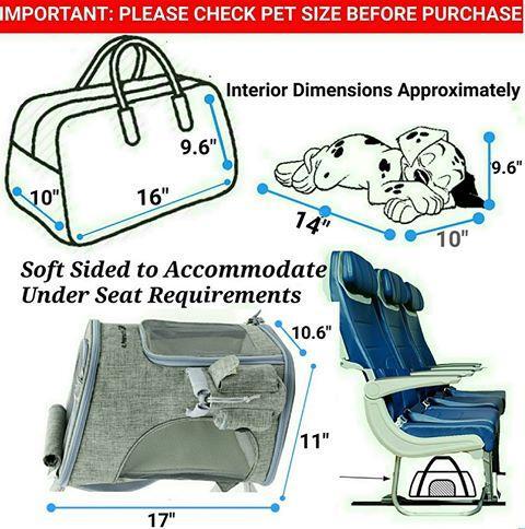 Mr. Peanut's Vancouver Series Backpack Pet Carrier for Smaller Cats and Dogs Check size before buying it