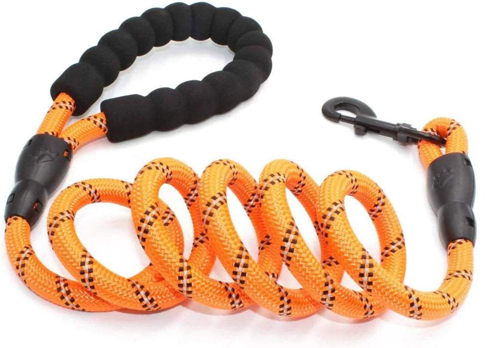 My Doggy Tales Braided Rope Dog Leash Orange