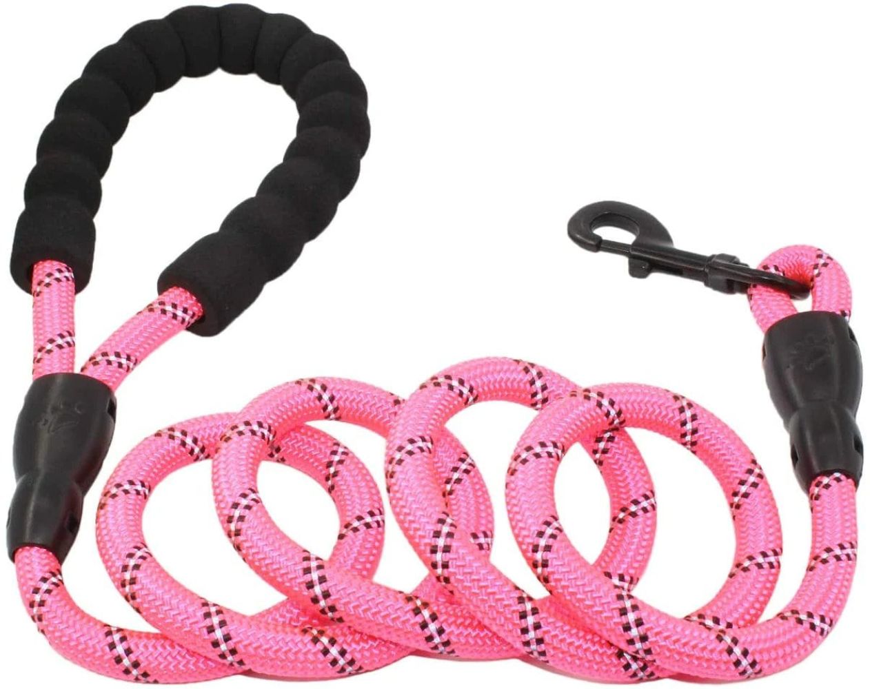 My Doggy Tales Braided Rope Dog Leash Pink