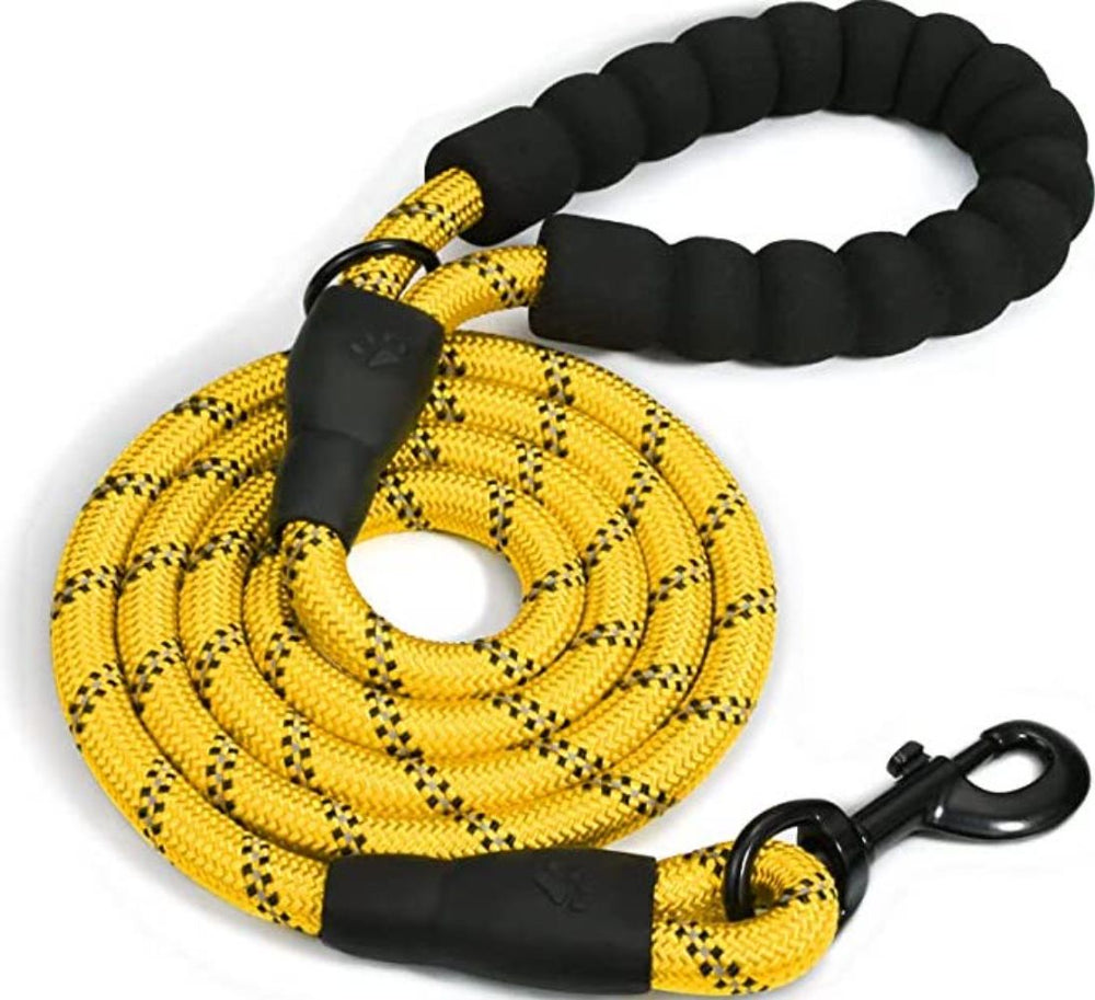 My Doggy Tales Braided Rope Dog Leash Yellow