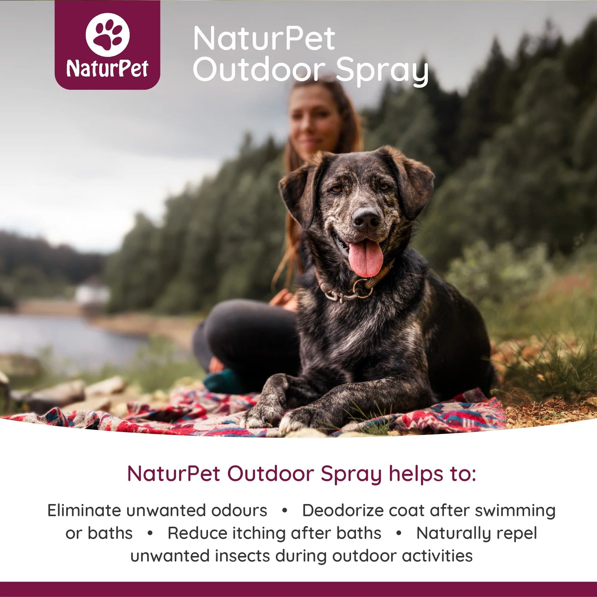 NaturPet Outdoor Spray - A Must-Have For Hikes & Wet Dogs! Benefits