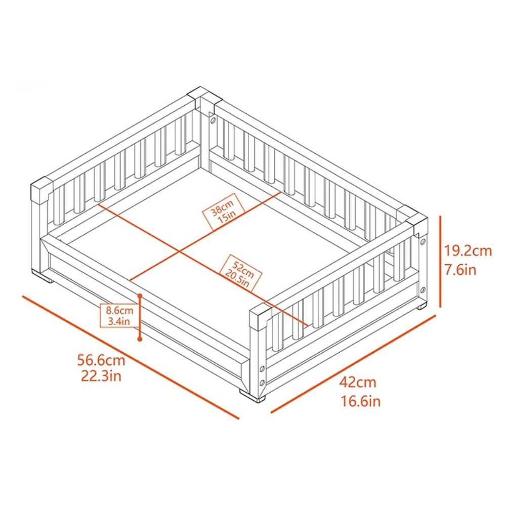 New Age Pet Buddy’s Daybed Dog Bed Small Dimensions