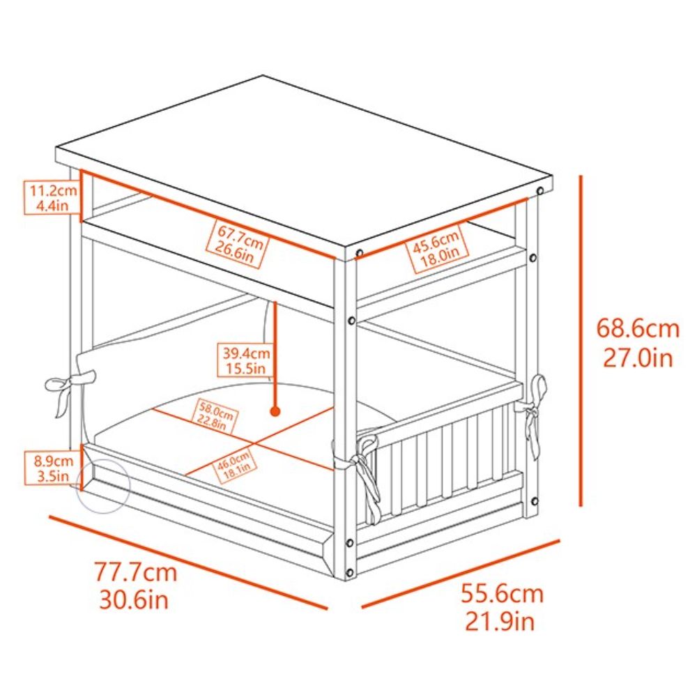New Age Pet Nightstand Pet Bed Dimensions