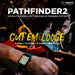 Nighttime hunting scene shows dogs being tracked on a phone and smartwatch using Dogtra GPS Pathfinder2 E-Collar 9 Mile Range with long-distance GPS features