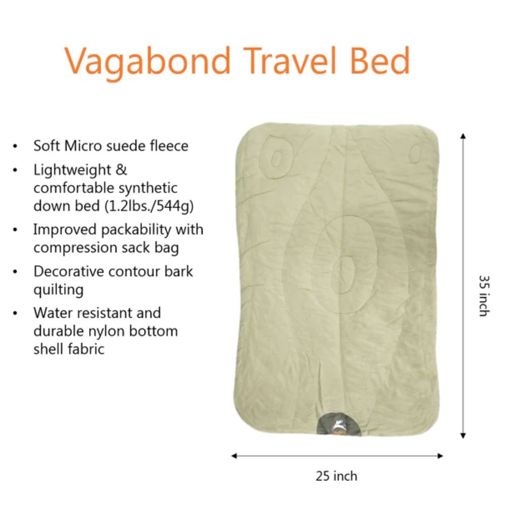 OllyDog Vagabond Travel Bed Dog Bed Dimensions