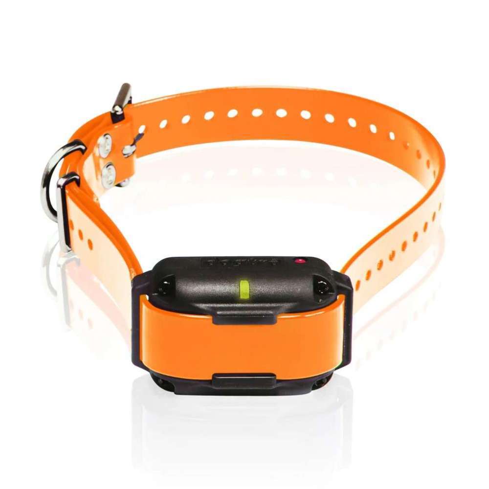 Orange Dogtra EDGE RT Additional Receiver highlights a durable collar with a compact training device attached