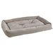 Oyster Bowsers Tango Multi Dog Bed in oyster beige offers a neutral cushioned design with soft bolstered sides