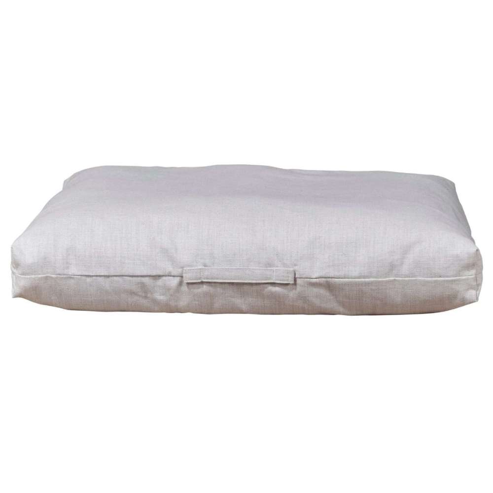Parchment Bowsers Avenue Dog Bed light beige dog bed with a minimalist design and supportive plush cushion