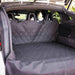 Paw PupProtector™ Cargo Cover Liner for SUVs and Cars installed in a vehicle, illustrating its quilted design and secure attachment
