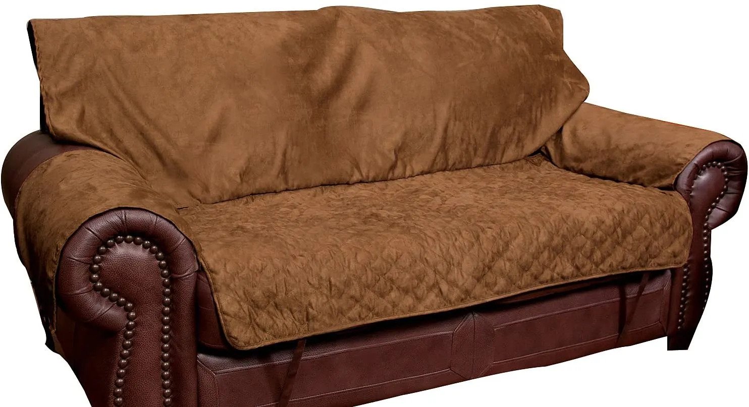 PetSafe Happy Ride Full Coverage Protector Brown Loveseat Cover