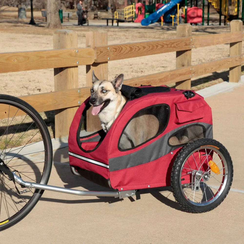 PetSafe Happy Ride Steel Pet Bicycle Trailer Puppy Fever Pro