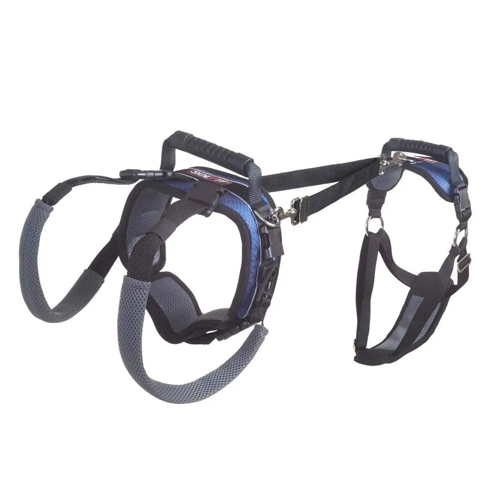 PetSafe Solvit CareLift Full Body Harness Large Black Blue Gray