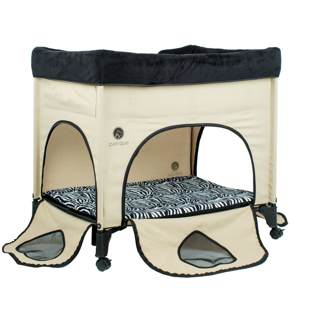 Petique Bedside Lounge Pet Bed Zebra Vibes Good Dog Beds