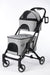 Petique Deluxe Double Decker Pet Stroller Gray