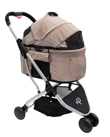 Petique Newport Pet Stroller (3-in-1 Travel System) Champagne
