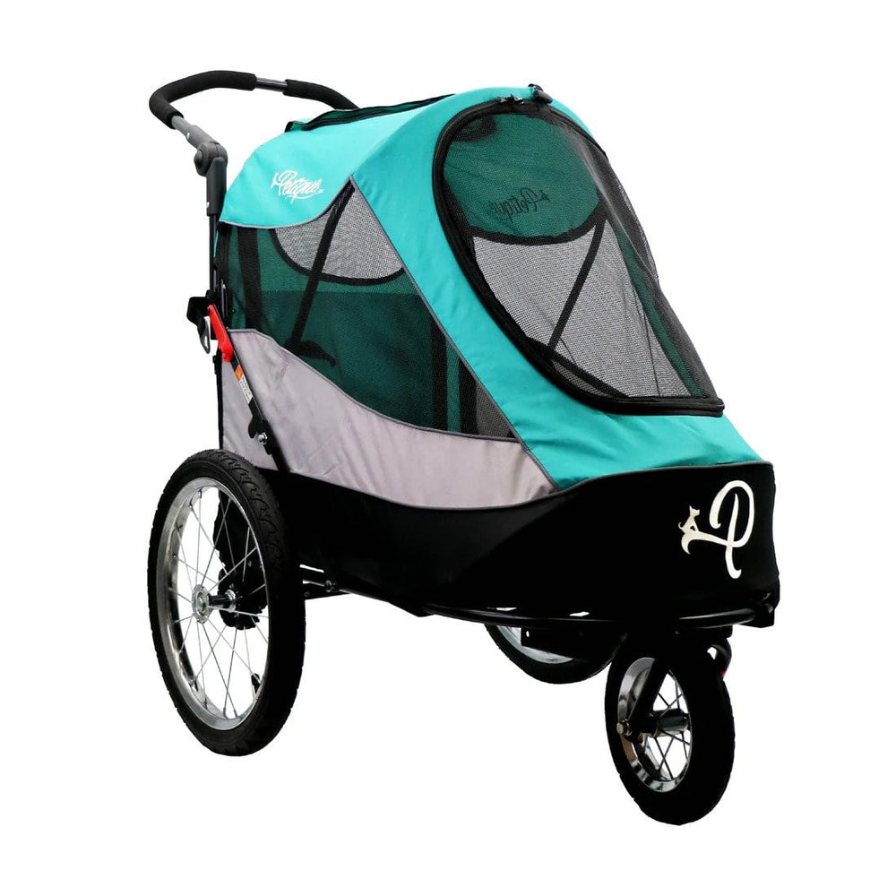 Petique Trailblazer Pet Jogger with Tire Pump Neptune