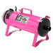 Pink K-9 II Dog Dryer is a bright portable pet dryer with a front air filter, carry handle, and sturdy metal legs