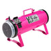 Pink K-9 II Dog Dryer shows the rear air outlet and durable cylindrical body designed for dog grooming