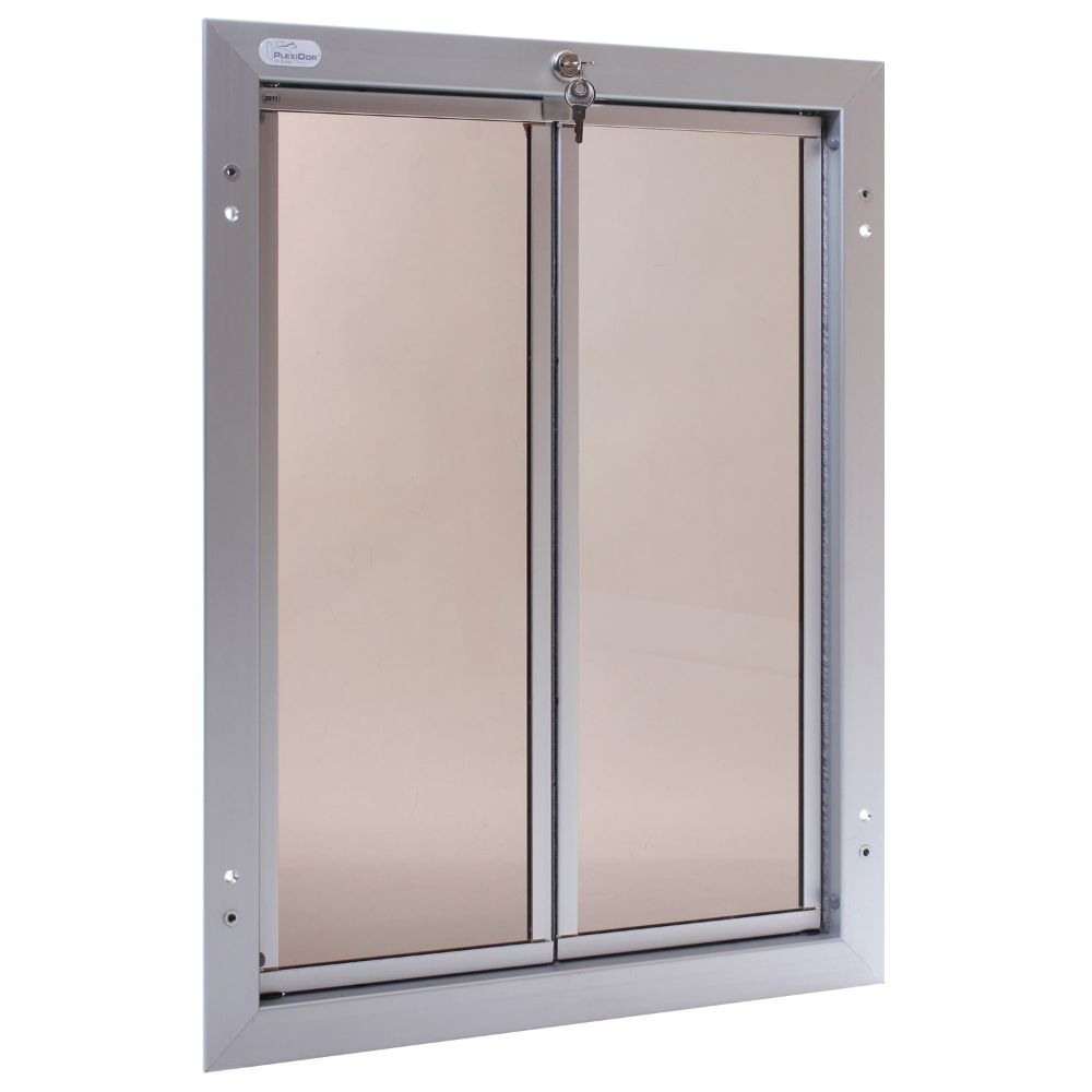 PlexiDor Door Series Pet Door Extra Large Silver