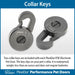 PlexiDor Electronic Dog Door Collar Keys For Doggy Doors