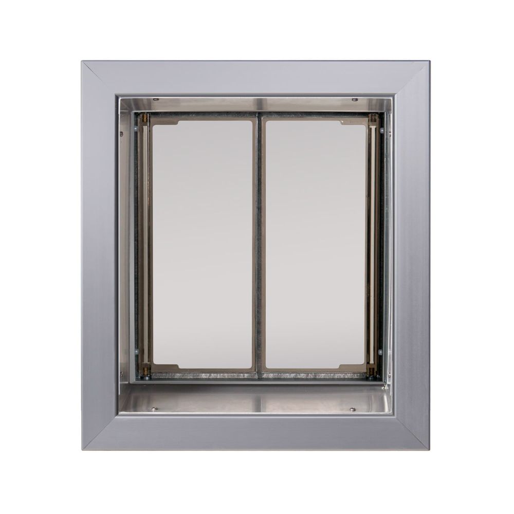 PlexiDor Wall Series Pet Door Medium Silver