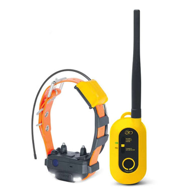 Product shot shows the collar and handheld unit of Dogtra Pathfinder2 Mini GPS E-Collar against a plain background