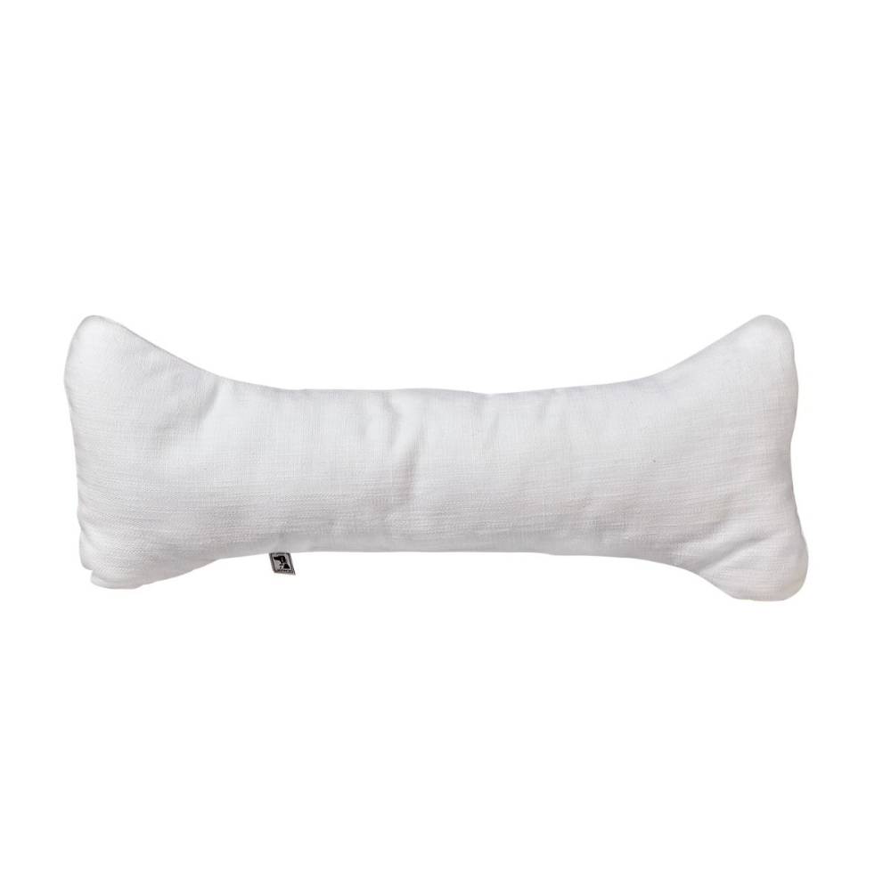 Pure White Bowsers Bumper Bone Pillow