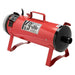 Red K-9 II Dog Dryer is a portable cylindrical pet dryer with a front filter, carry handle, and sturdy legs