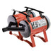 Red K-9 III Dog Dryer features a glossy red body, front air nozzle, and sturdy raised legs for professional pet drying