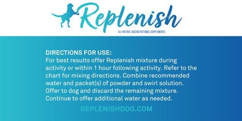 Replenish Dog Water Supplement 10 Packets Direction to use