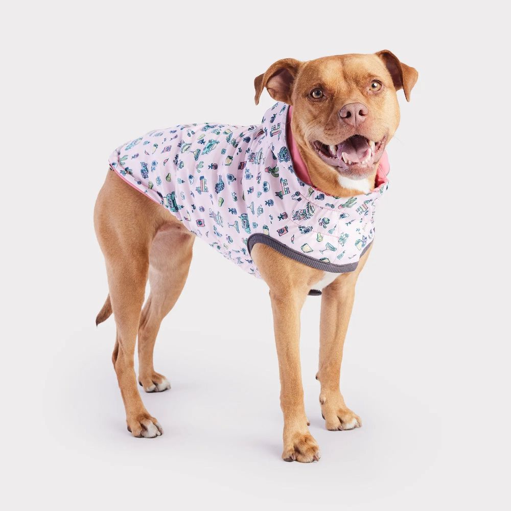 Reversible-Dog-Raincoat---Pink-Fiesta-Apparel-GF-PET-GF-Pet-Official-Online-Store