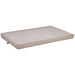 Sandstone Bowsers Cool Gel Memory Foam Mattress shows a beige rectangular dog bed with a soft, flat memory foam surface