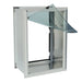 Security Boss Standard Wall Mount Pet Door with a single clear flap partially lifted, illustrating the pet access point