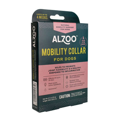 Side view of the same package for the ALZOO Plant-Based Mobility Collar for Dogs