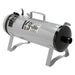 Silver K-9 II Dog Dryer shows the rear air outlet and durable frame designed for professional dog grooming