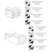 Size guide shows single and double Bowsers Fresco Wood Feeder options with bowl sizes, stand dimensions, and dog size recommendations