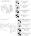 Sizing chart for Bowsers Bamboo Artisan Wood Feeder compares the dimensions of the single feeder and double feeder models for pets