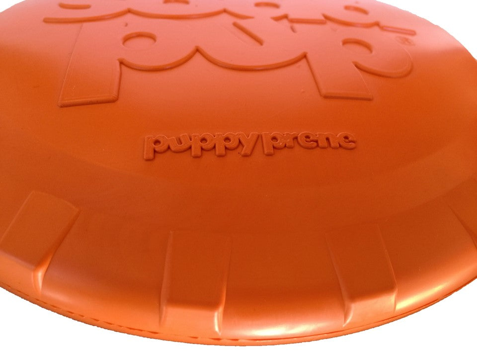 Bottle Top Flyer Durable Rubber Retrieving Frisbee - Orange