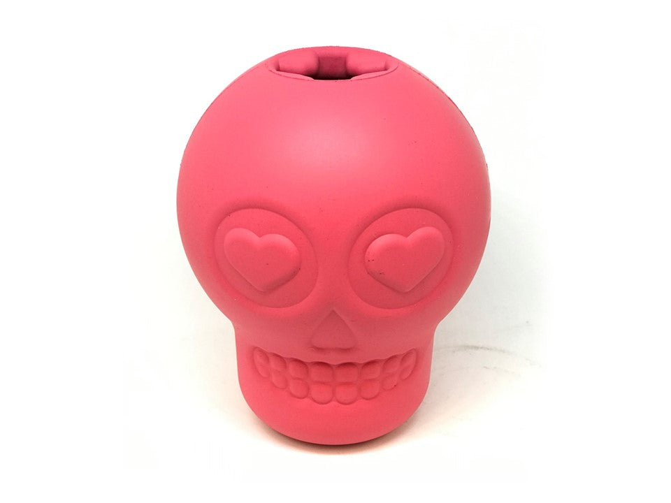 Sugar Skull Durable Rubber Chew Toy & Treat Dispenser