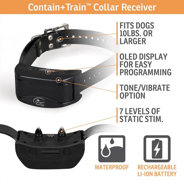 SportDOG Contain-N-Train System Gauge WiseWire® Collar Receiver
