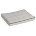 Taupe Herringbone Bowsers Luxury Crate Mattress Dog Bed with a taupe herringbone-patterned tufted cushion for stylish crate comfort