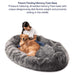 The Charcoal Grey Paw PupCloud™ Human-Size Faux Fur Memory Foam Dog Bed features a patent-pending memory foam base for pressure relief and weight distribution