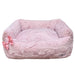 The Hello Doggie Dolce Vita Dog Bed in this image is a delicate rosewater pink
