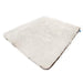 The Paw PupProtector™ Waterproof Throw Blanket - Polar White is displayed flat, highlighting its plush and luxurious texture