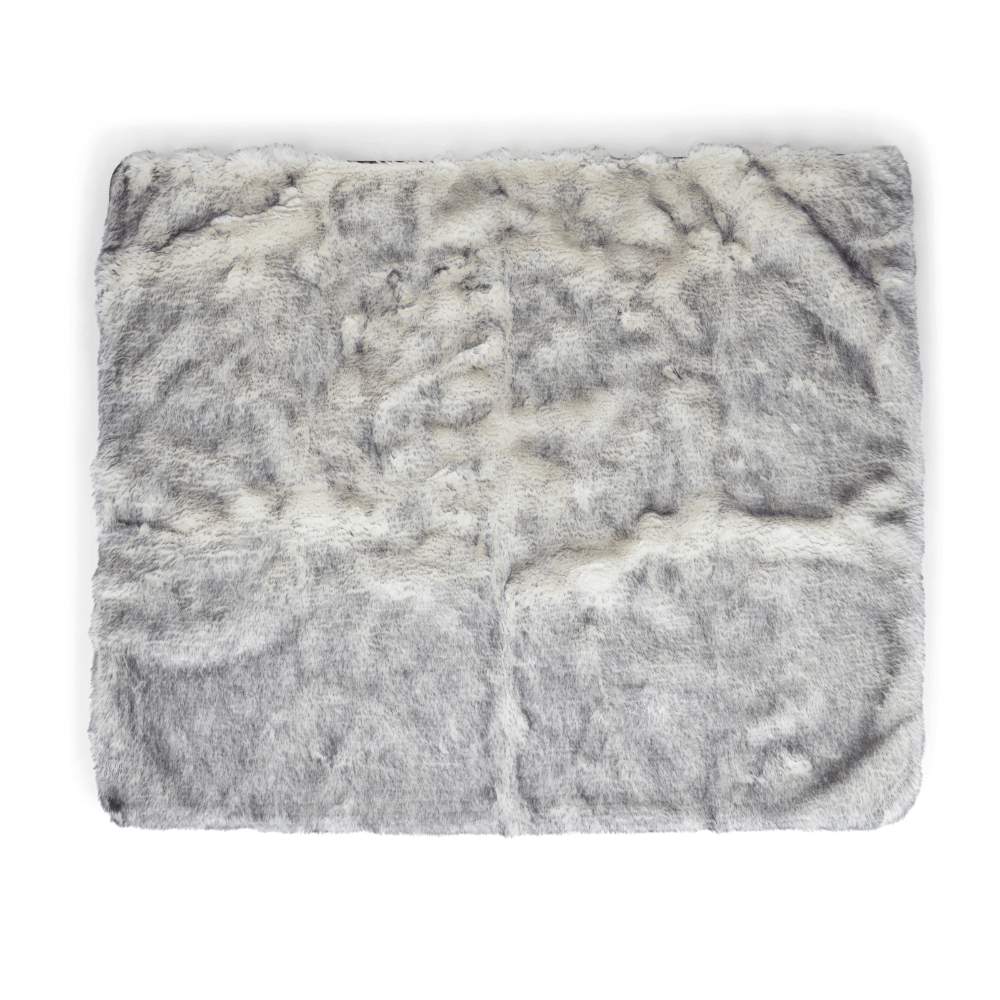 The Paw PupProtector™ Waterproof Throw Blanket - Ultra Plush Arctic Fox is shown laid out flat, highlighting its plush texture