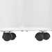 The bottom section of the Airpura T600 DLX - Heavy Tobacco Smoke Air Purifier, highlighting its sturdy black wheels for easy mobility