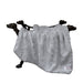 The image depicts the Hello Doggie Dolce Vita Dog Blanket in a sterling color, presented on a unique dog-shaped stand