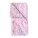 The image displays a folded Hello Doggie Bella Pup Sleeping Bag in baby pink