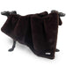 The image presents a rich espresso brown Hello Doggie Divine Plus Dog Blanket stylishly positioned on a frame with dog head accents