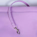 The image showcases the safety tether inside the Hello Doggie Signature Sling Dog Carrier in lilac, providing secure attachment for your pet